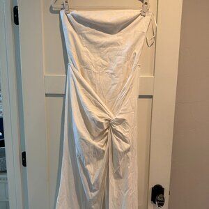 Reformation White Strapless Dress, size 8